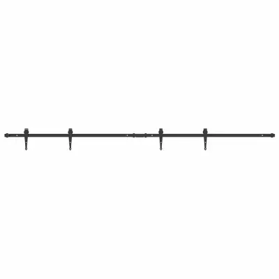 vidaXL Komplet drsnih vrat omarice 213 cm ogljikovo jeklo