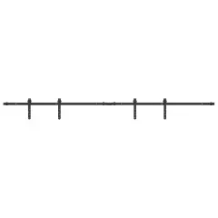 vidaXL Komplet drsnih vrat omarice 213 cm ogljikovo jeklo