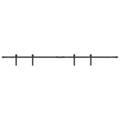 vidaXL Komplet drsnih vrat omarice 213 cm ogljikovo jeklo