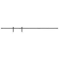 vidaXL Komplet drsnih vrat omarice 244 cm ogljikovo jeklo