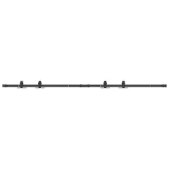 vidaXL Komplet drsnih vrat omarice 183 cm ogljikovo jeklo