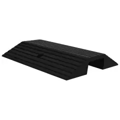 vidaXL Klančina za prag v obliki mostu 49x40x8 cm guma