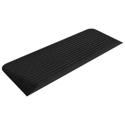 vidaXL Klančina za prag 110x41x5 cm guma
