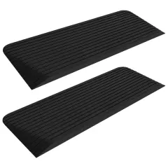 vidaXL Klančina za prag 2 kosa 110x41x5 cm guma