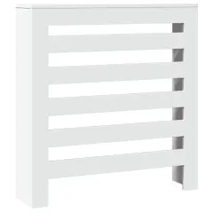vidaXL Pokrov za radiator bel 78x20x82 cm inženirski les