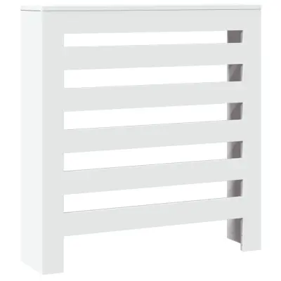vidaXL Pokrov za radiator bel 78x20x82 cm inženirski les