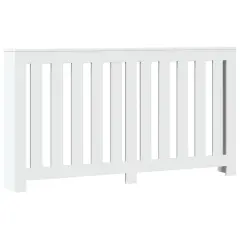 vidaXL Pokrov za radiator bel 149x20x82 cm inženirski les