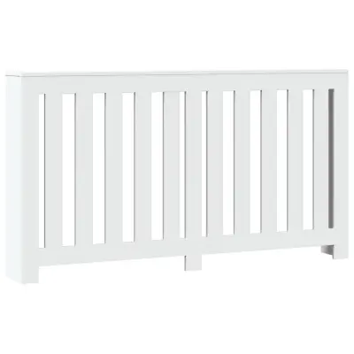 vidaXL Pokrov za radiator bel 149x20x82 cm inženirski les