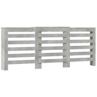vidaXL Pokrov za radiator betonsko siv 205x21,5x83,5 cm inženirski les