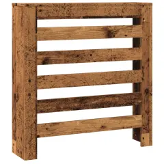 vidaXL Pokrov za radiator starinski les 78x20x82 cm inženirski les