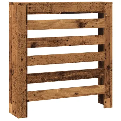 vidaXL Pokrov za radiator starinski les 78x20x82 cm inženirski les