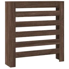 vidaXL Pokrov za radiator rjav hrast 78x20x82 cm inženirski les