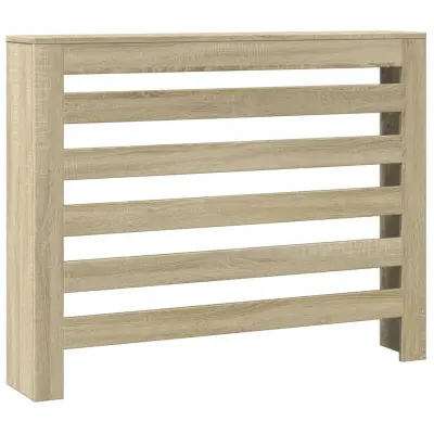 vidaXL Pokrov za radiator sonoma hrast 104x20x82 cm inženirski les