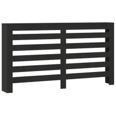 vidaXL Pokrov za radiator črn 149x20x82 cm inženirski les