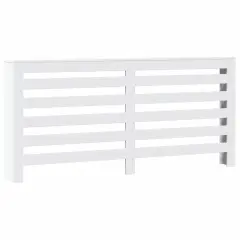 vidaXL Pokrov za radiator bel 175x20x82 cm inženirski les