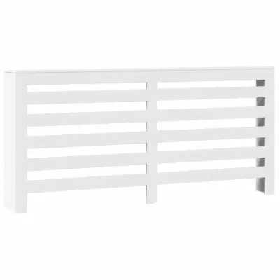 vidaXL Pokrov za radiator bel 175x20x82 cm inženirski les