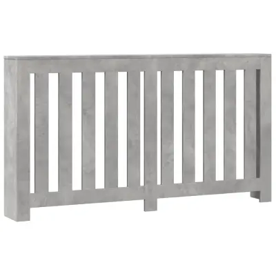 vidaXL Pokrov za radiator siv 149x20x82 cm inženirski les