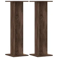 vidaXL Stojalo za zvočnike 2 kosa rjavi hrast 30x30x95 cm inž. les