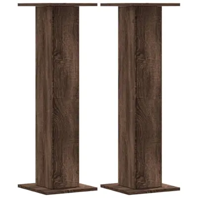 vidaXL Stojalo za zvočnike 2 kosa rjavi hrast 30x30x95 cm inž. les