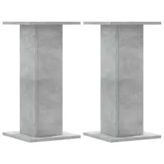 vidaXL Stojalo za zvočnike 2 kosa betonsko sivo 30x30x60 cm inž. les
