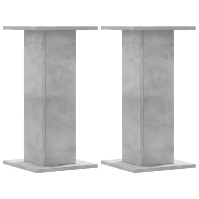 vidaXL Stojalo za zvočnike 2 kosa betonsko sivo 30x30x60 cm inž. les