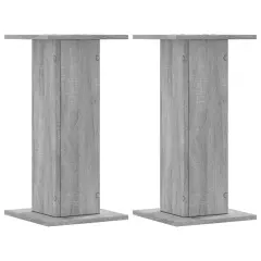 vidaXL Stojalo za zvočnike 2 kosa siva sonoma 30x30x60 cm inž. les