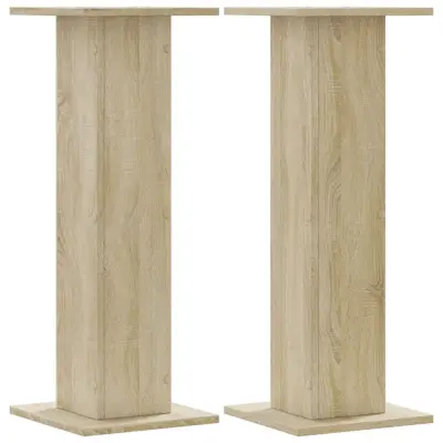 vidaXL Stojalo za zvočnike 2 kosa sonoma hrast 30x30x80 cm inž. les