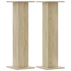 vidaXL Stojalo za zvočnike 2 kosa sonoma hrast 30x30x95 cm inž. les