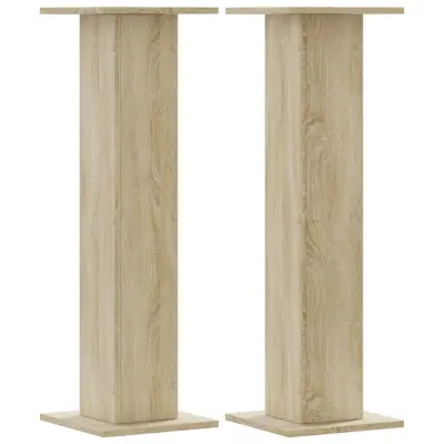 vidaXL Stojalo za zvočnike 2 kosa sonoma hrast 30x30x95 cm inž. les