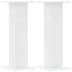 vidaXL Stojalo za zvočnike 2 kosa belo 30x30x80 cm inženirski les