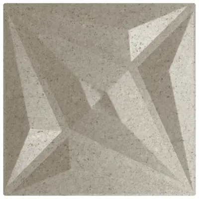 vidaXL Stenski paneli 24 kosov beton 50x50 cm XPS 6 m² zvezda