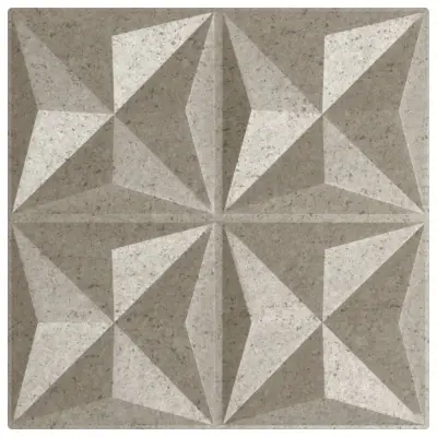 vidaXL Stenski paneli 12 kosov beton 50x50 cm XPS 3 m² origami