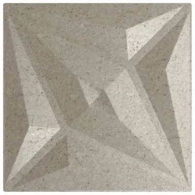 vidaXL Stenski paneli 12 kosov beton 50x50 cm XPS 3 m² zvezda