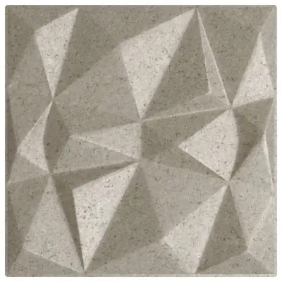vidaXL Stenski paneli 12 kosov beton 50x50 cm XPS 3 m² diamant