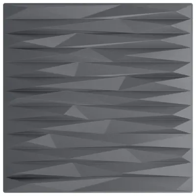 vidaXL Stenski paneli 24 kosov sivi 50x50 cm XPS 6 m² kamen