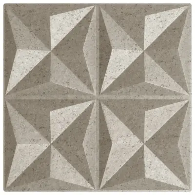 vidaXL Stenski paneli 24 kosov beton 50x50 cm XPS 6 m² origami