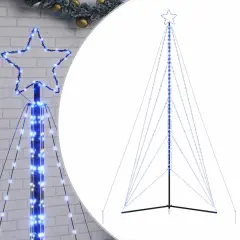 vidaXL LED božično drevo 615 LED modra 404,5 cm