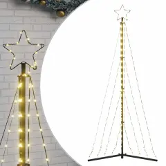 vidaXL LED božično drevo 339 LED tople bele 187 cm