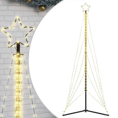 vidaXL LED božično drevo 525 LED toplo bela 302 cm
