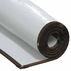 vidaXL Prozorna ponjava z očesci 2x8 m polietilen