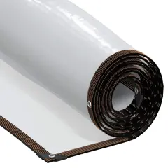 vidaXL Prozorna ponjava z očesci 2x6 m polietilen