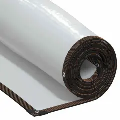 vidaXL Prozorna ponjava z očesci 2x4 m polietilen