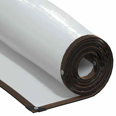 vidaXL Prozorna ponjava z očesci 2x4 m polietilen