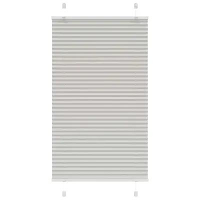vidaXL Plisirana žaluzija svetlo siva 70x150 cm Širina tkanine 69,4 cm