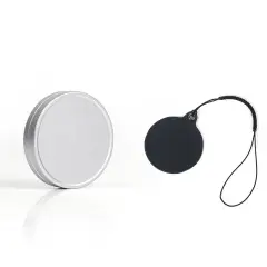 Zaščitni pokrov objektiva in nalepka iz usnja za Instax Mini Evo Silver