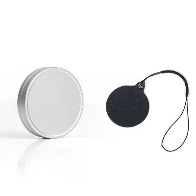 Zaščitni pokrov objektiva in nalepka iz usnja za Instax Mini Evo Silver