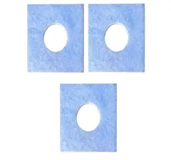 Nadomestni filtri za kopalniške ventilatorje, 3 kosi Blue
