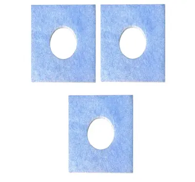 Nadomestni filtri za kopalniške ventilatorje, 3 kosi Blue