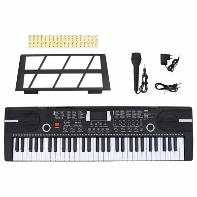 vidaXL 61 tipk Piano Electric Keyboard z glasbenim stojalom za otroke