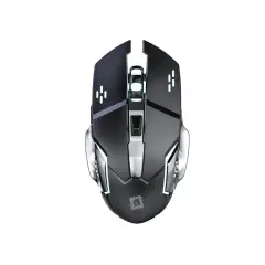 Brezžična igralna miška - polnilna Bluetooth dvojna črna